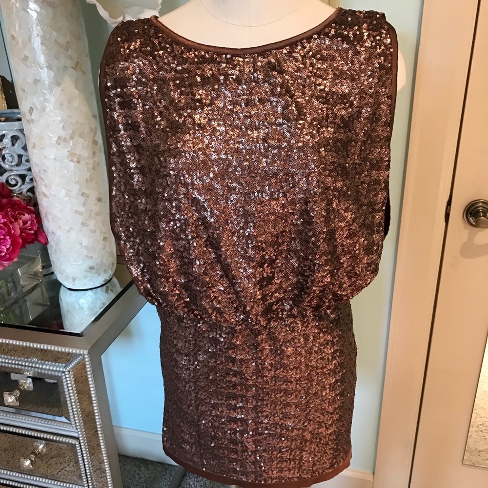 Laundry by Shelli Segal “Rose Gold” Sequin Dress